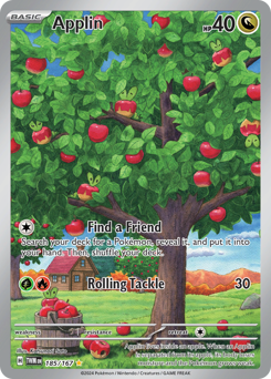 Applin #185 Applin - Twilight Masquerade - #185 - Pokemon TCG card