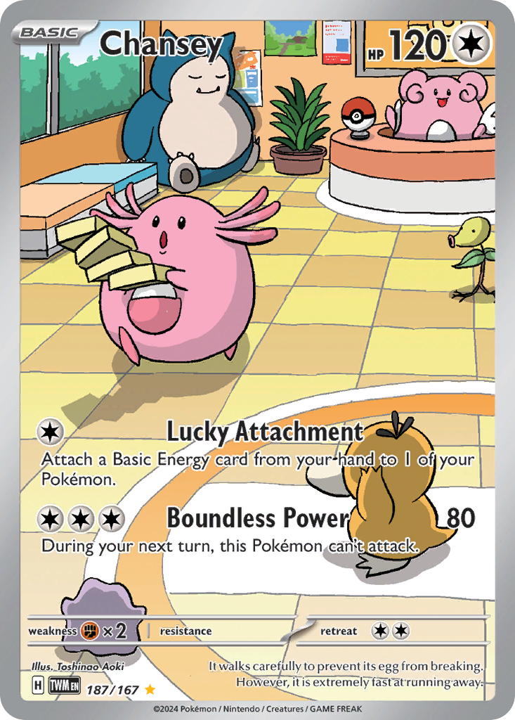Chansey - Twilight Masquerade - #187 - Pokemon TCG card