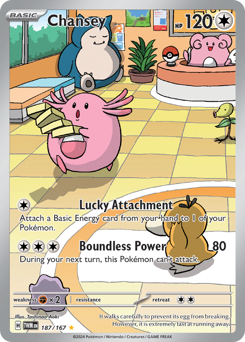 Chansey #187 Chansey - Twilight Masquerade - #187 - Pokemon TCG card