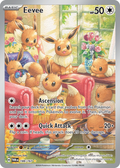 Eevee - Twilight Masquerade - #188 - Pokemon TCG card