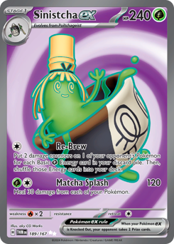 Sinistcha ex #189 Sinistcha ex - Twilight Masquerade - #189 - Pokemon TCG card