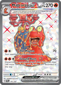 Magcargo ex #191 Magcargo ex - Twilight Masquerade - #191 - Pokemon TCG card