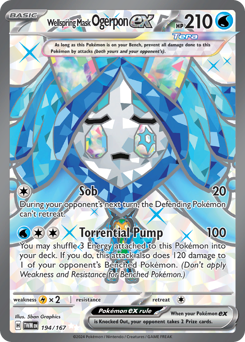 Wellspring Mask Ogerpon ex - Twilight Masquerade - #194 - Pokemon TCG card