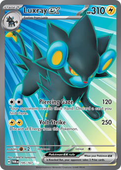 Luxray ex #195 Luxray ex - Twilight Masquerade - #195 - Pokemon TCG card
