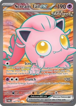 Scream Tail ex #197 Scream Tail ex - Twilight Masquerade - #197 - Pokemon TCG card