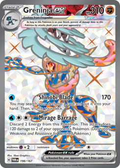 Greninja ex - Twilight Masquerade - #198 - Pokemon TCG card