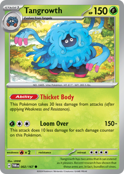 Tangrowth #2 Tangrowth - Twilight Masquerade - #2 - Pokemon TCG card