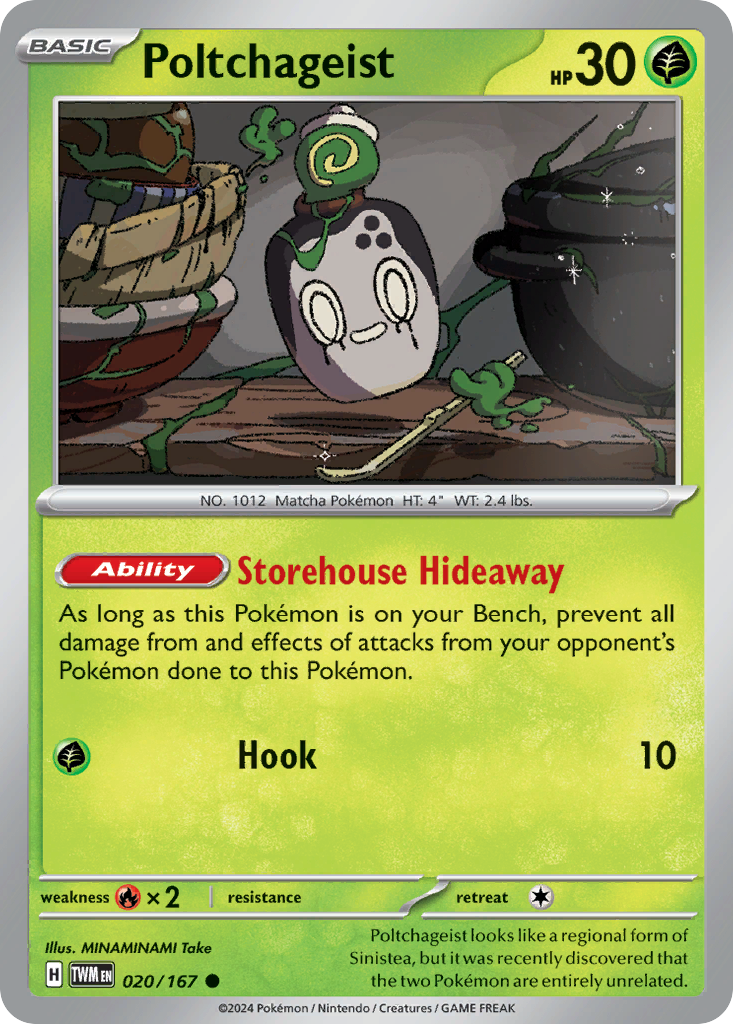 Poltchageist - Twilight Masquerade - #20 - Pokemon TCG card