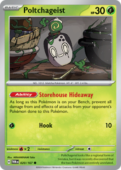 Poltchageist #20 Poltchageist - Twilight Masquerade - #20 - Pokemon TCG card