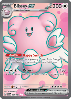 Blissey ex - Twilight Masquerade - #201 - Pokemon TCG card