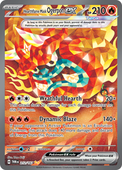 Hearthflame Mask Ogerpon ex #212 Hearthflame Mask Ogerpon ex - Twilight Masquerade - #212 - Pokemon TCG card