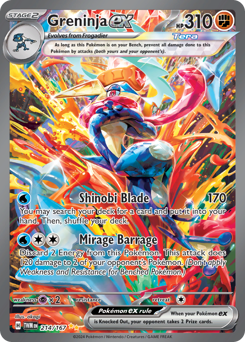 Greninja ex - Twilight Masquerade - #214 - Pokemon TCG card
