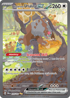 Bloodmoon Ursaluna ex #216 Bloodmoon Ursaluna ex - Twilight Masquerade - #216 - Pokemon TCG card