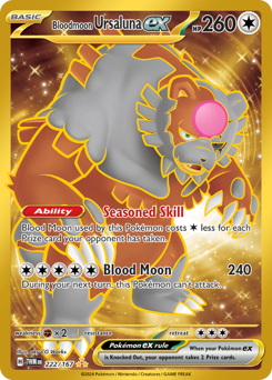 Bloodmoon Ursaluna ex #222 Bloodmoon Ursaluna ex - Twilight Masquerade - #222 - Pokemon TCG card