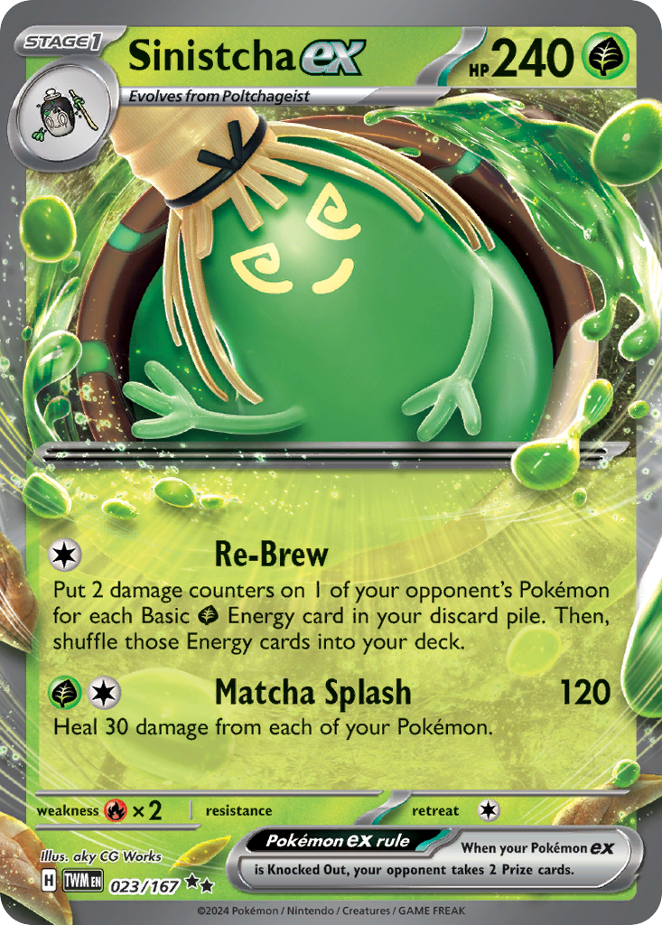 Sinistcha ex - Twilight Masquerade - #23 - Pokemon TCG card