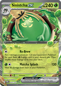 Sinistcha ex #23 Sinistcha ex - Twilight Masquerade - #23 - Pokemon TCG card