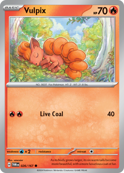 Vulpix - Twilight Masquerade - #26 - Pokemon TCG card