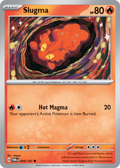 Slugma - Twilight Masquerade - #28 - Pokemon TCG card
