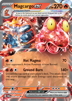 Magcargo ex #29 Magcargo ex - Twilight Masquerade - #29 - Pokemon TCG card