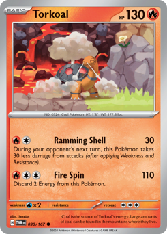 Torkoal #30 Torkoal - Twilight Masquerade - #30 - Pokemon TCG card