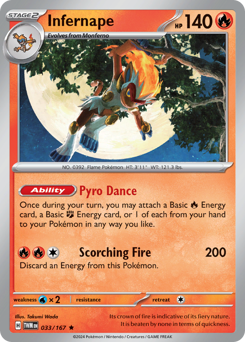 Infernape #33 Infernape - Twilight Masquerade - #33 - Pokemon TCG card