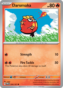 Darumaka #34 Darumaka - Twilight Masquerade - #34 - Pokemon TCG card