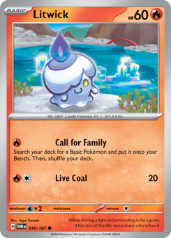 Litwick #36 Litwick - Twilight Masquerade - #36 - Pokemon TCG card