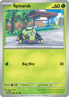 Spinarak - Twilight Masquerade - #4 - Pokemon TCG card