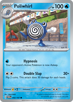 Poliwhirl #42 Poliwhirl - Twilight Masquerade - #42 - Pokemon TCG card