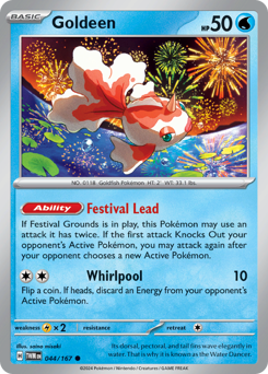 Goldeen #44 Goldeen - Twilight Masquerade - #44 - Pokemon TCG card