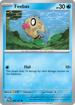 Feebas #49 Feebas - Twilight Masquerade - #49 - Pokemon TCG card