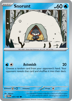 Snorunt #51 Snorunt - Twilight Masquerade - #51 - Pokemon TCG card
