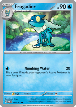 Frogadier - Twilight Masquerade - #57 - Pokemon TCG card