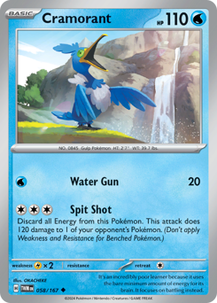 Cramorant - Twilight Masquerade - #58 - Pokemon TCG card