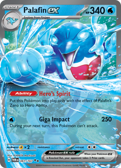 Palafin ex #61 Palafin ex - Twilight Masquerade - #61 - Pokemon TCG card