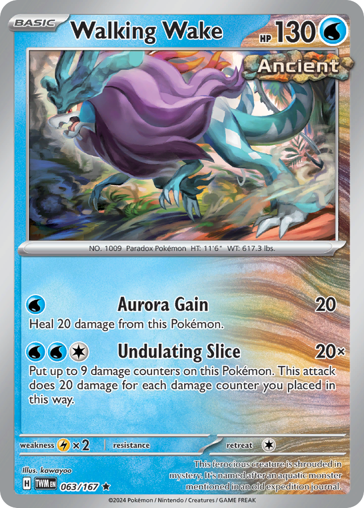 Walking Wake - Twilight Masquerade - #63 - Pokemon TCG card