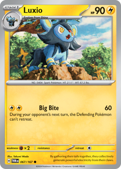 Luxio #67 Luxio - Twilight Masquerade - #67 - Pokemon TCG card