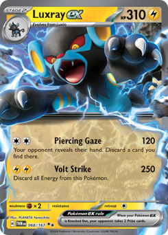Luxray ex #68 Luxray ex - Twilight Masquerade - #68 - Pokemon TCG card