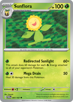 Sunflora - Twilight Masquerade - #7 - Pokemon TCG card