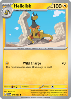 Heliolisk #71 Heliolisk - Twilight Masquerade - #71 - Pokemon TCG card