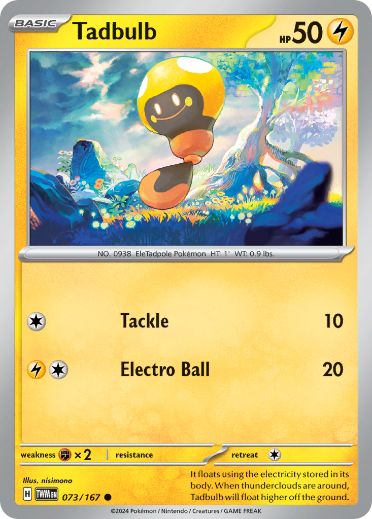 Tadbulb - Twilight Masquerade - #73 - Pokemon TCG card