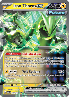 Iron Thorns ex #77 Iron Thorns ex - Twilight Masquerade - #77 - Pokemon TCG card