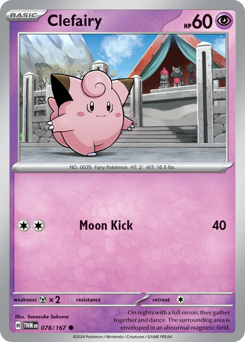 Clefairy - Twilight Masquerade - #78 - Pokemon TCG card