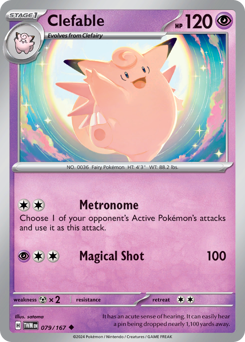 Clefable - Twilight Masquerade - #79 - Pokemon TCG card