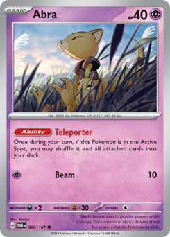Abra - Twilight Masquerade - #80 - Pokemon TCG card