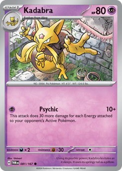 Kadabra #81 Kadabra - Twilight Masquerade - #81 - Pokemon TCG card