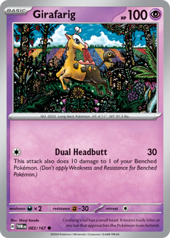 Girafarig #83 Girafarig - Twilight Masquerade - #83 - Pokemon TCG card