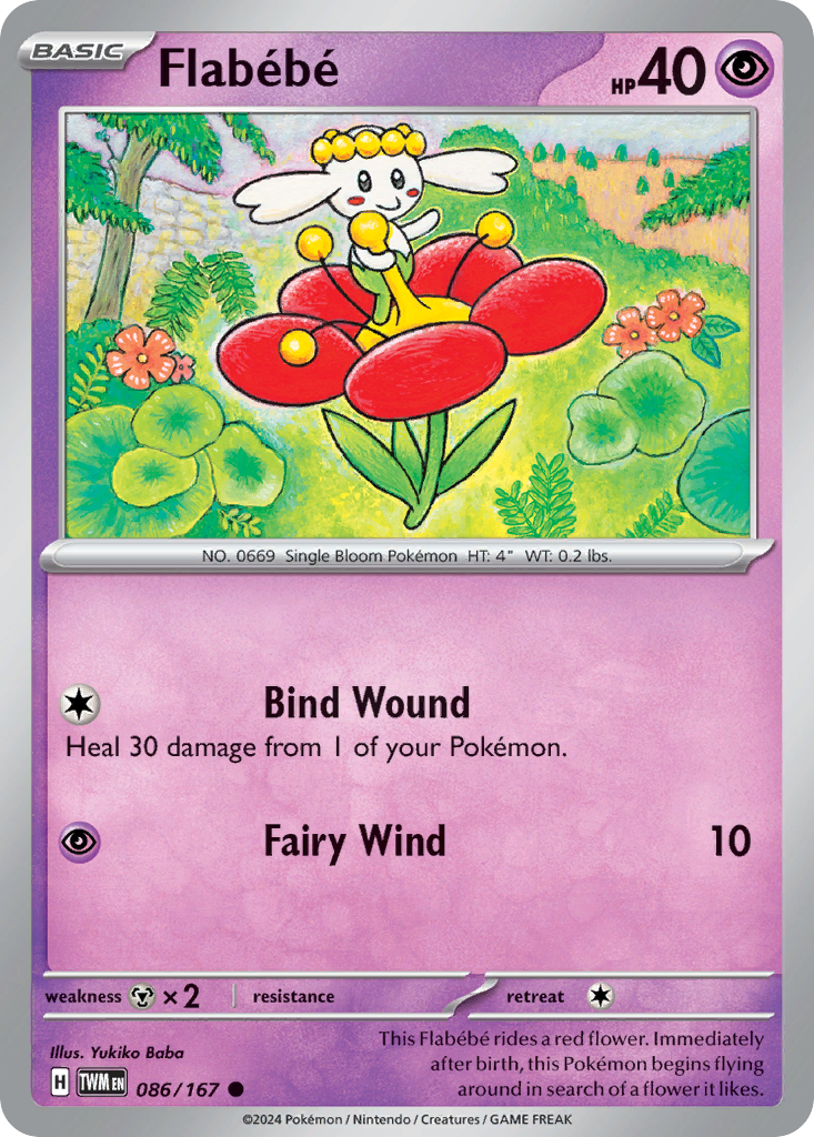 Flabébé - Twilight Masquerade - #86 - Pokemon TCG card