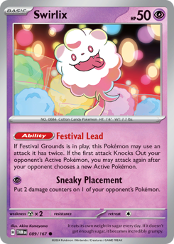 Swirlix #89 Swirlix - Twilight Masquerade - #89 - Pokemon TCG card