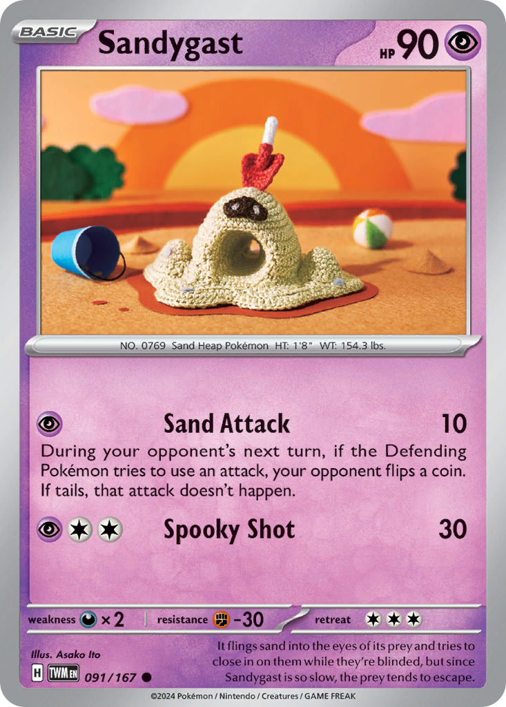 Sandygast - Twilight Masquerade - #91 - Pokemon TCG card